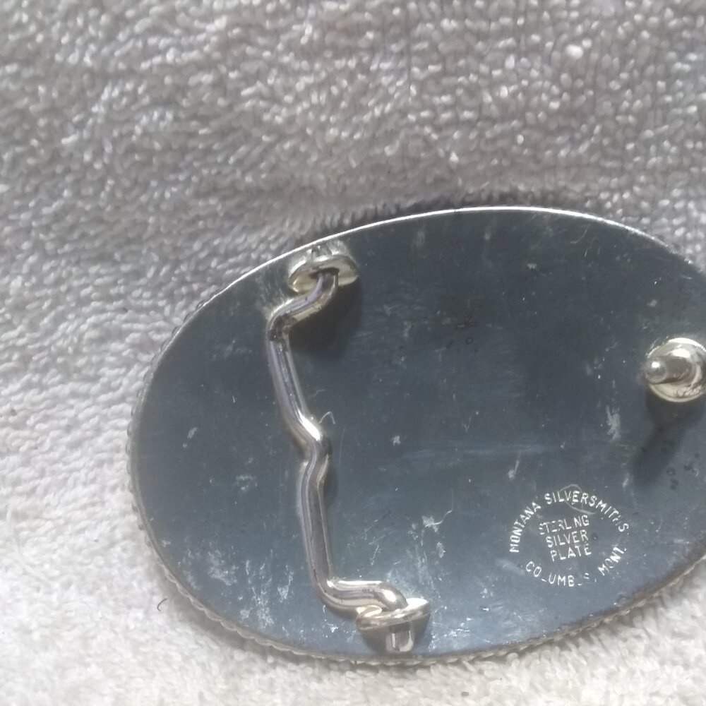 Montana Silversmiths Sterling Silver Plate Letter P Silver Flower Filigree Great - Picture 8 of 11